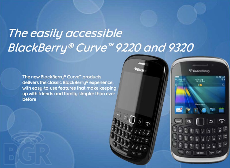 BlackBerry Curve 9320 & 9220 