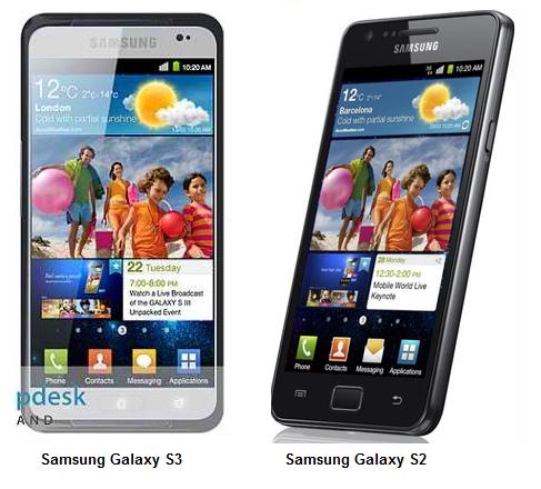galaxy s3
 on Samsung Galaxy S3 vs S2 Smartphone's Specs Comparison | Techzek