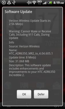 Android 2.3.4 Update For Droid Incredible 2