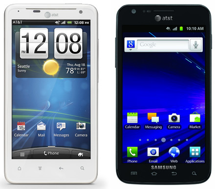 HTC Vivid & Galaxy S2 Skyrocket