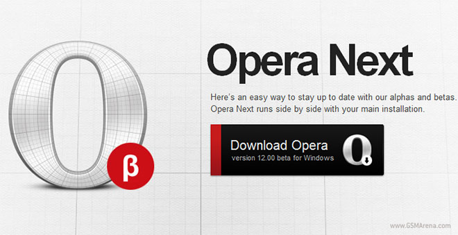 Opera 12 Beta