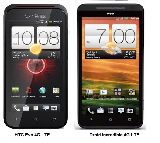 HTC Evo 4G LTE Vs Droid Incredible 4G LTE