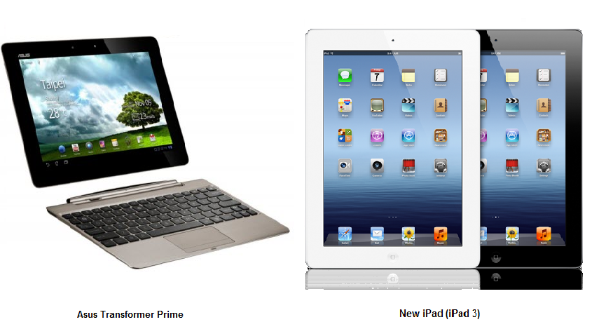Apple New iPad (3) Vs Asus Transformer Prime