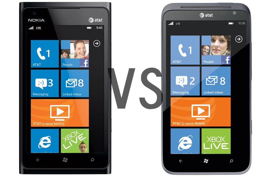 HTC Titan 2 Vs Nokia Lumia 900 HTC Titan 2 Vs Nokia Lumia 900