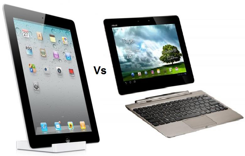 Transformer Prime Vs iPad 2