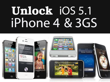 Unlock iOS 5.1 iPhone 4 & 3GS